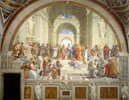 how does the school of athens show humanism